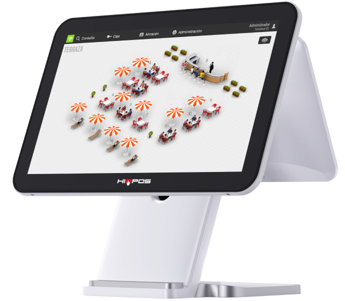 Pantalla trabajador HIOPOS SUN 2